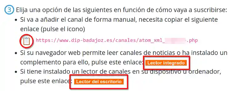 Ejemplo - lector rss